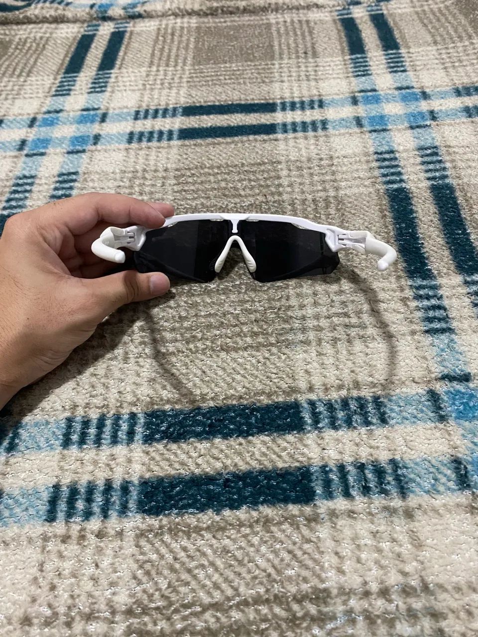 Óculos de Corrida Oakley Branco  - Foto 4