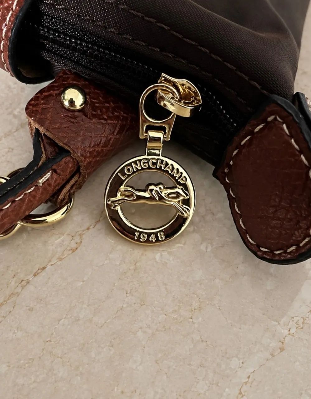 Bolsa LONGCHAMP marrom mini pouch - Foto 4