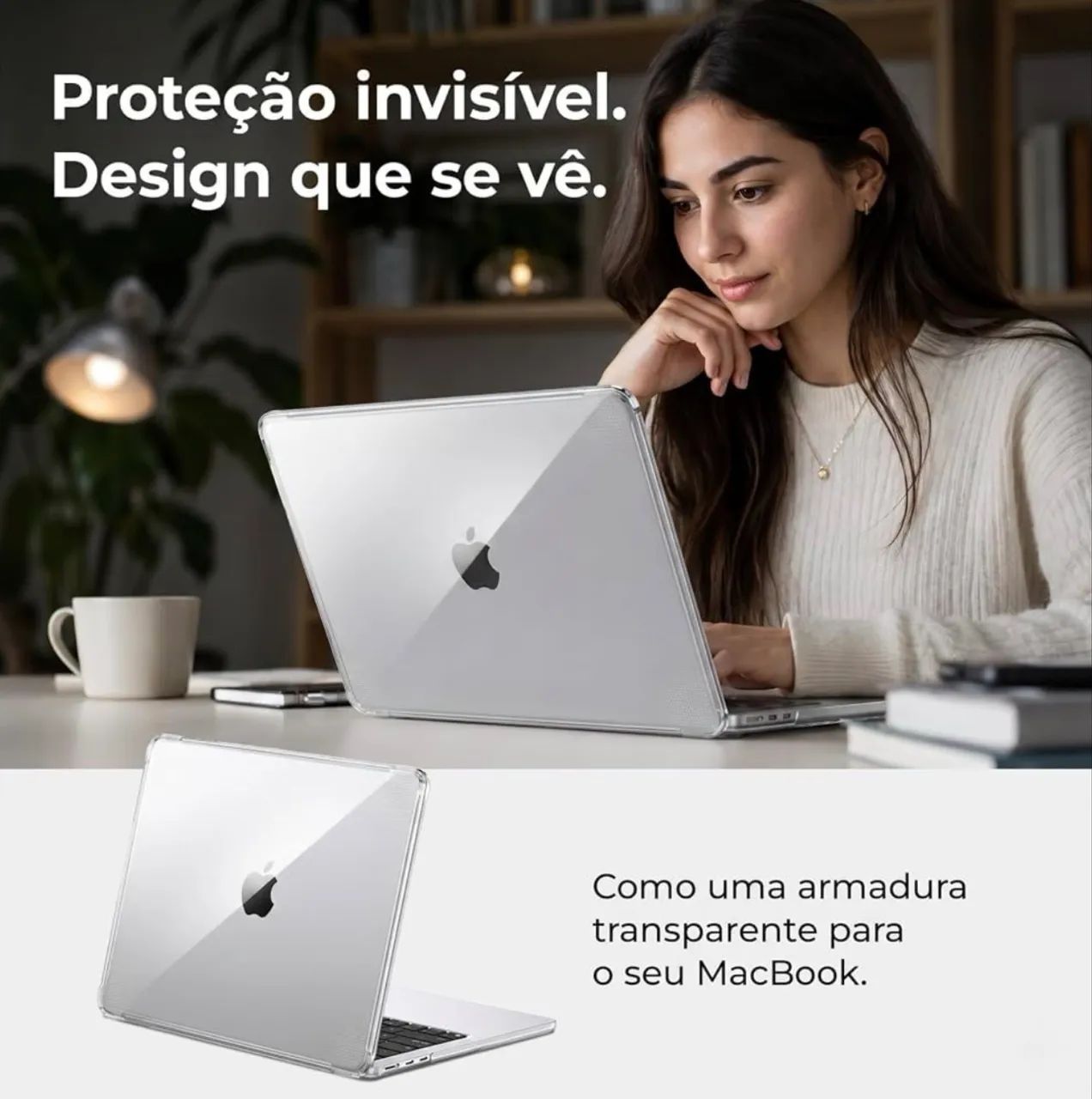 Capa para MacBook Air 15 com Protetor de Teclado - Modelos M2 M3 M4 M5 - Foto 3