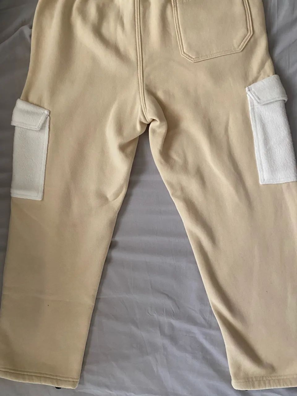 Calça de Moletom Santa Cruz Original - Bege/Off-White - Foto 2