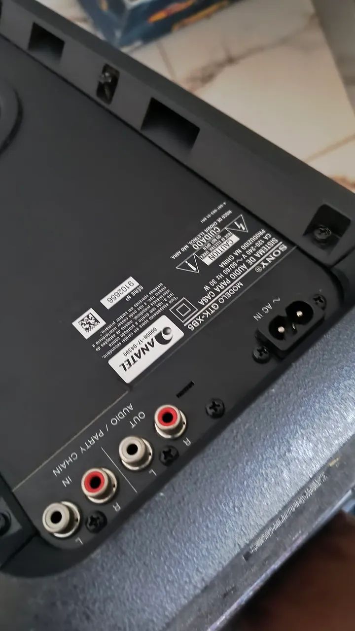 Caixa de som Sony gtk xb5  - Foto 3
