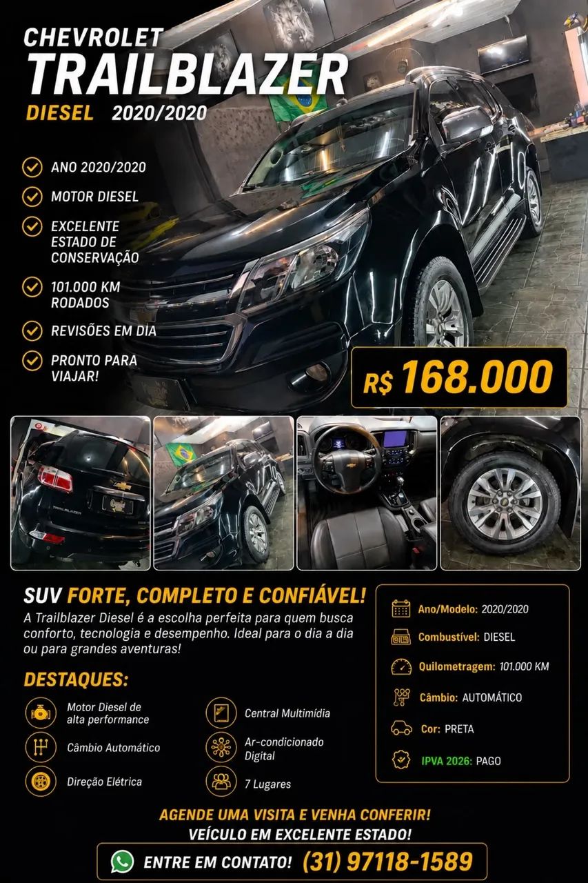 Chevrolet Trailblazer TRAILBLAZER PREMIER 2.8 TB Diesel Aut. 2020