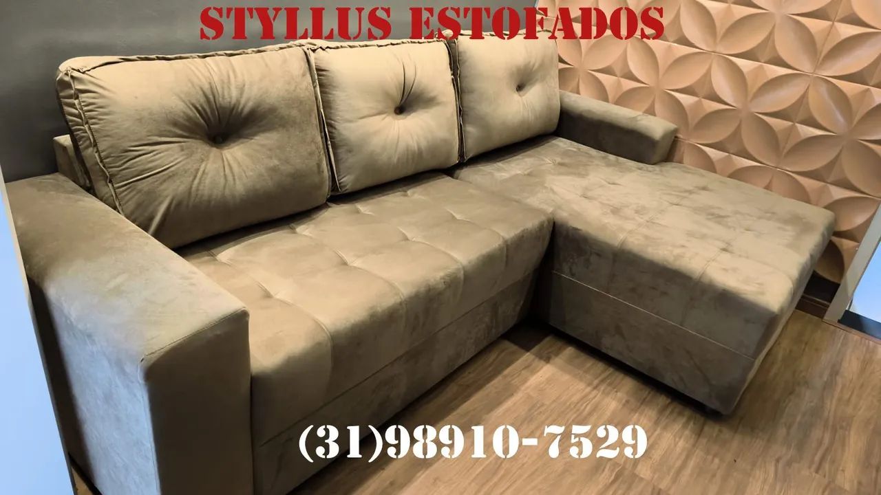 Sofá com chease de luxo 