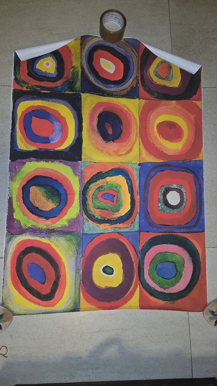 Tela com pintura abstrata 70x100 - Foto 2