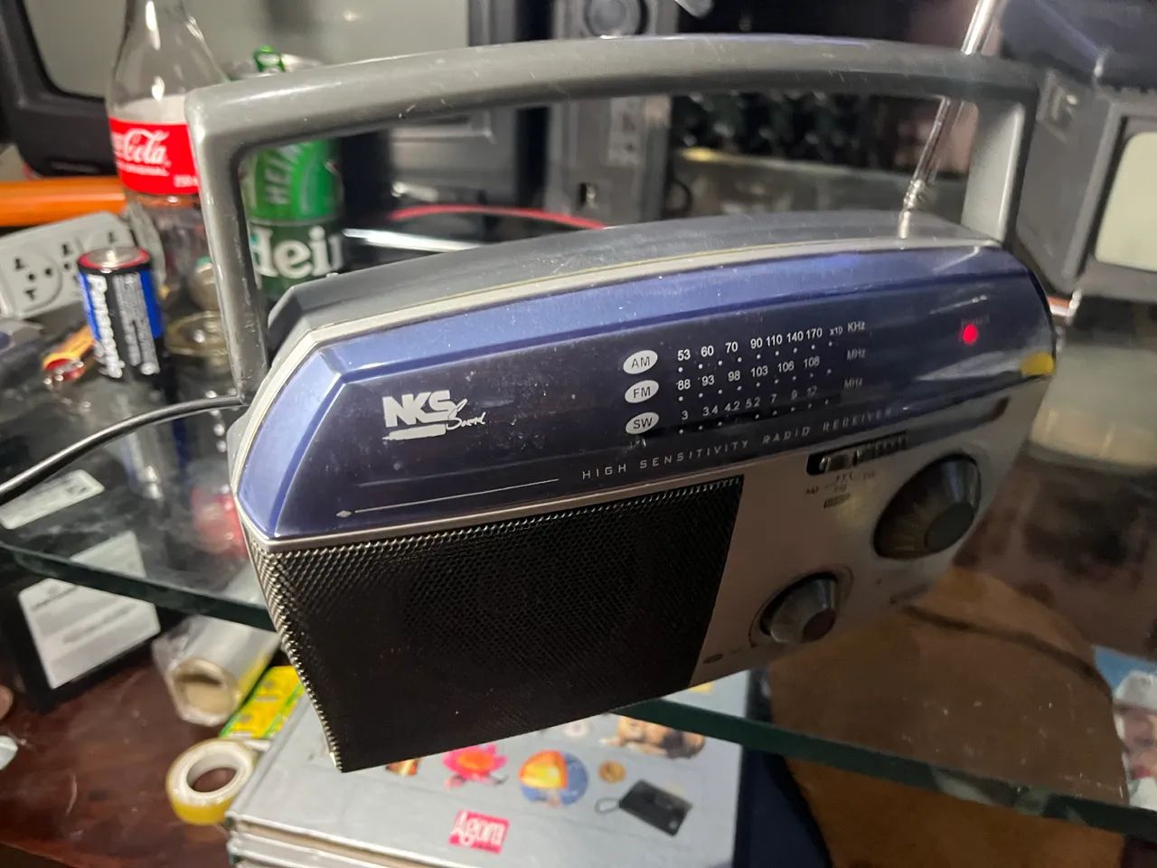 rádio portátil da marca NKS, - Foto 5