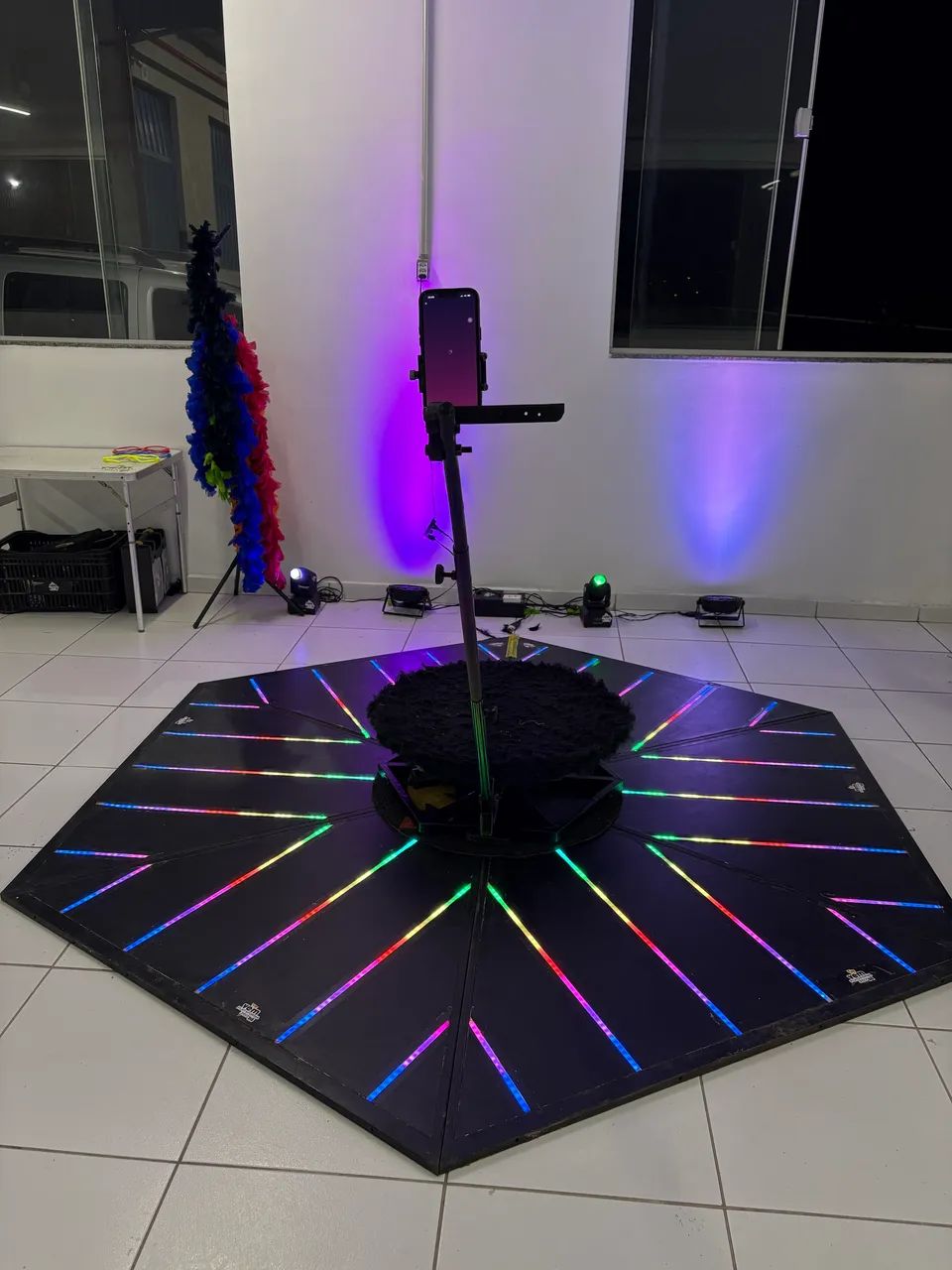 Plataforma 360 piso de led