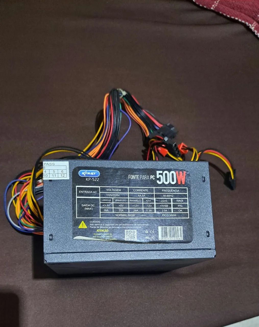 Fonte Knup 500w Usada 