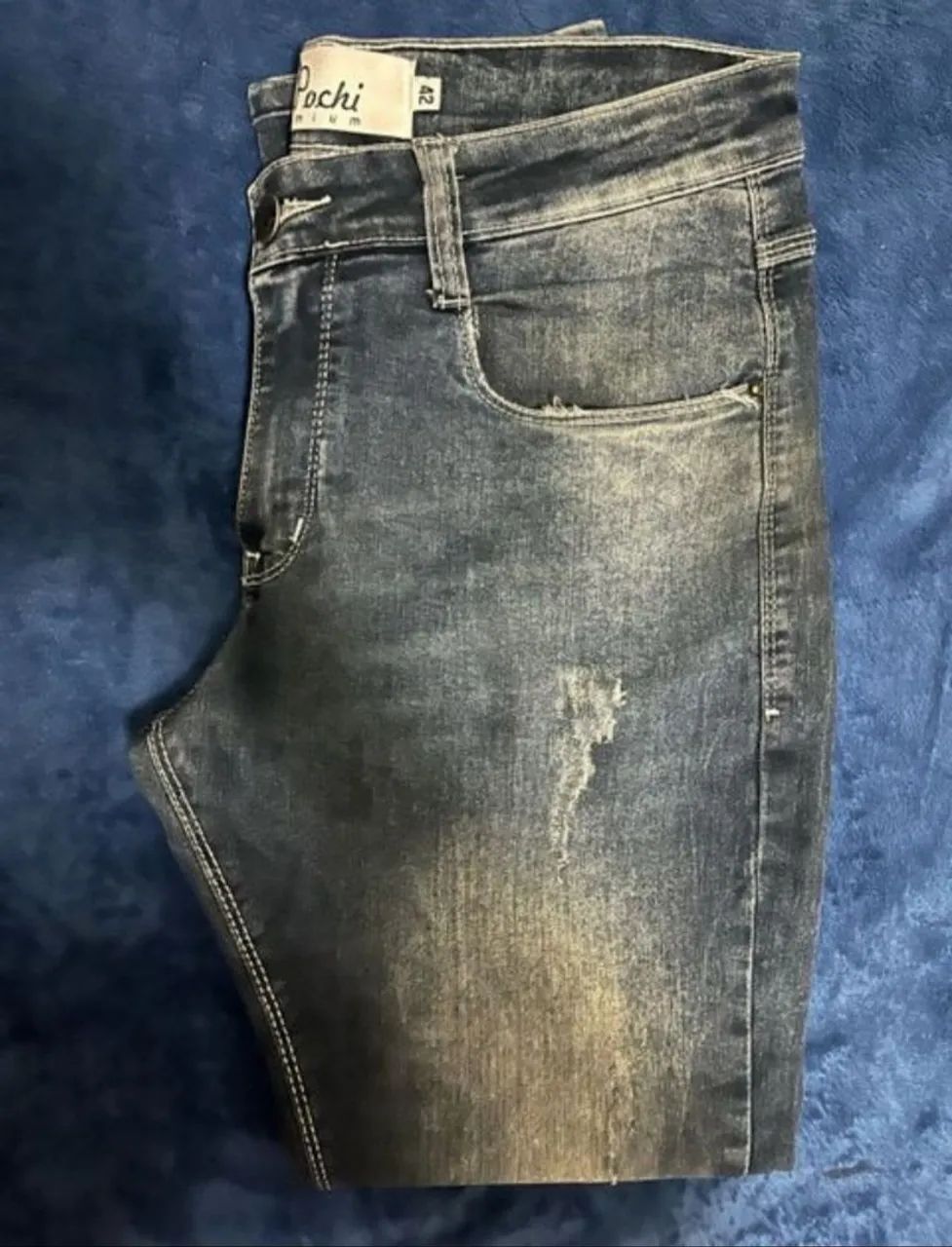 Calça jeans modelo slim tamanho 42 - Foto 5