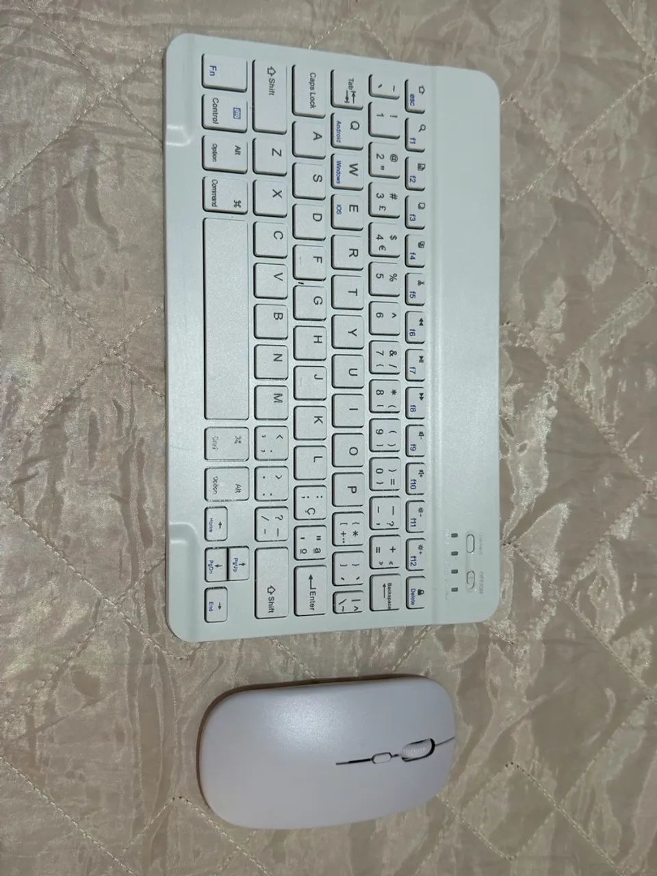 Kit teclado e Mouse Sem Fio Bluetooth