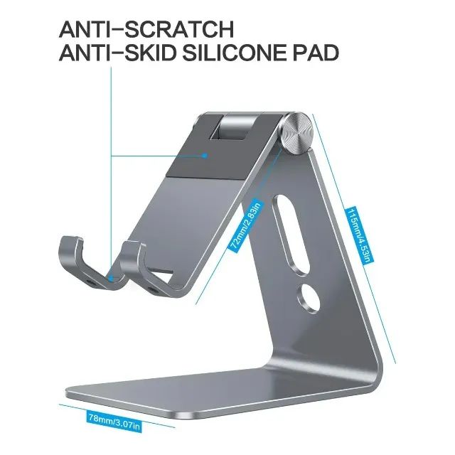 Suporte de Celular Omoton C2 em Alumínio Ajustável para Mesa - Foto 2