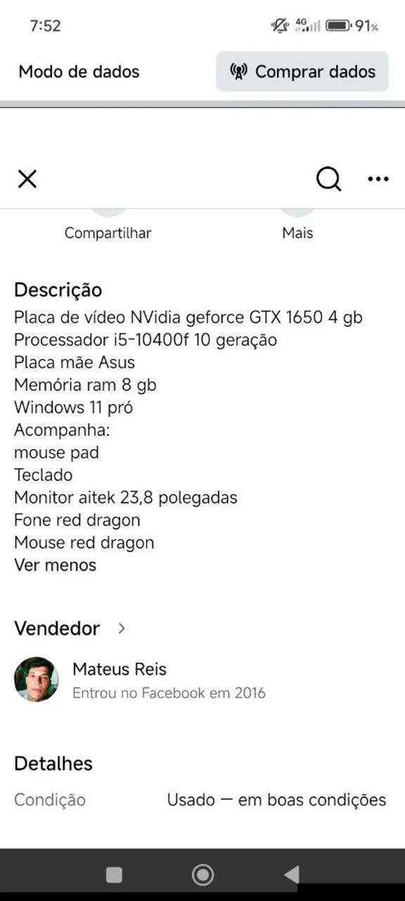 Pc gamer razoável  - Foto 4