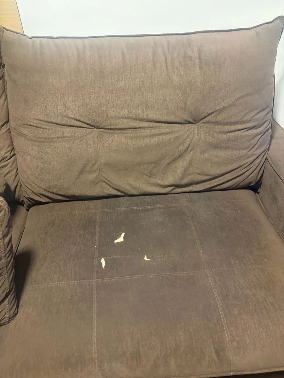 Sofá Suede Marrom - Retrátil e Reclinavel (2,40m x 1,80m) - Foto 3