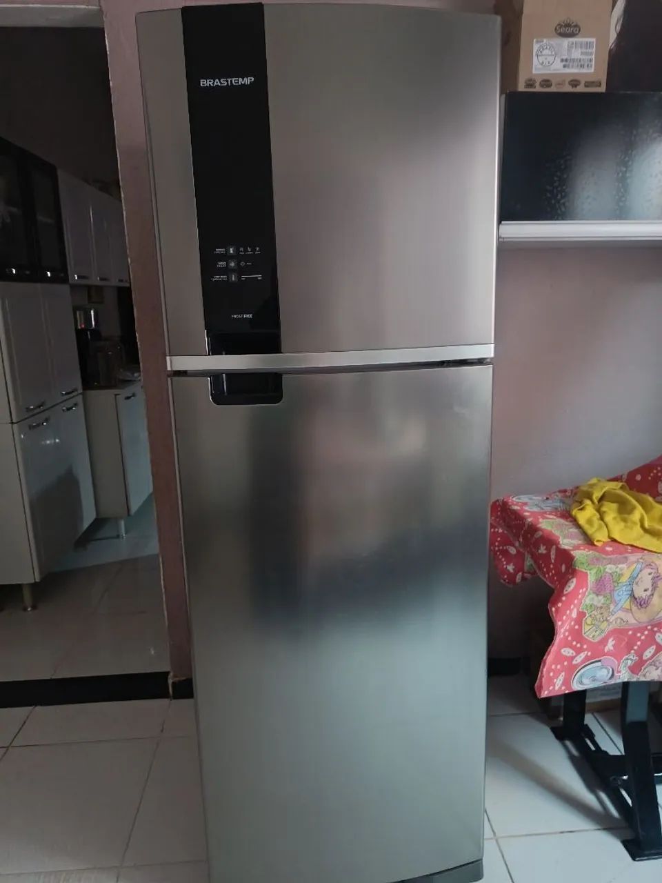 Geladeira inox Brastemp 