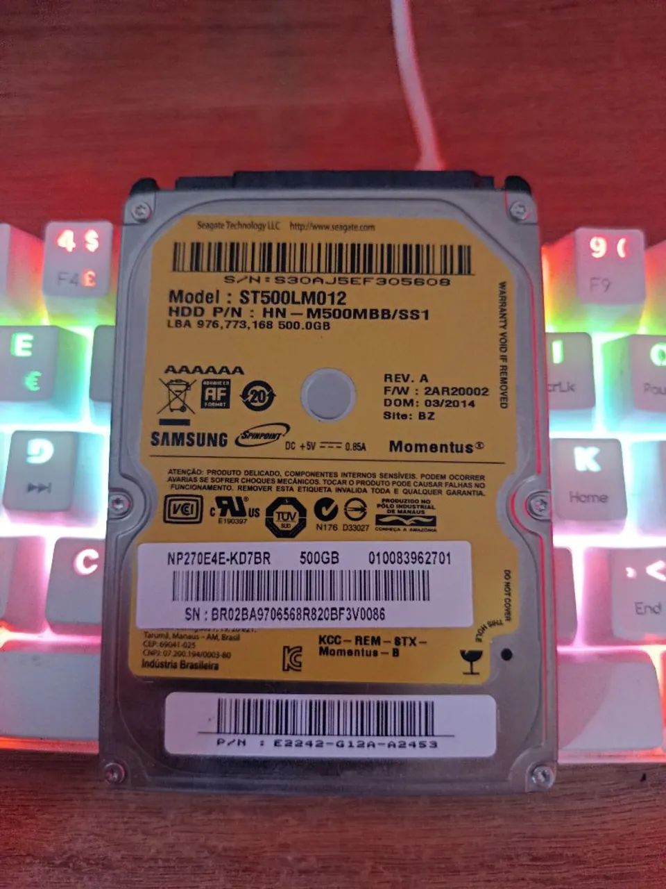 Hd notebook 500 gb já com windows 10 