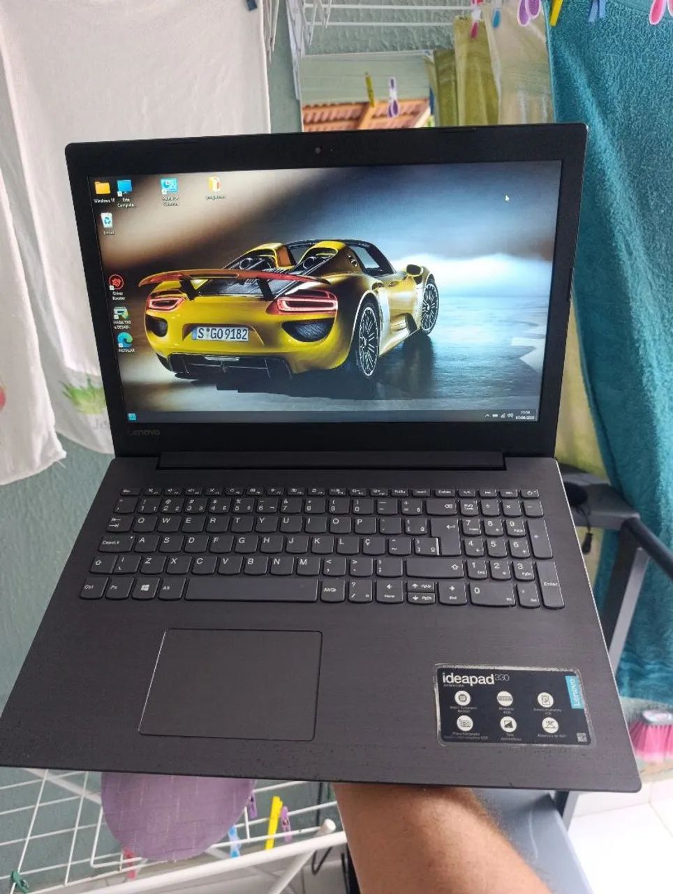Notebook Lenovo com SSD de 240 gigas, 4 gigas de RAM ddr4, bateria excelente, carregador  - Foto 4