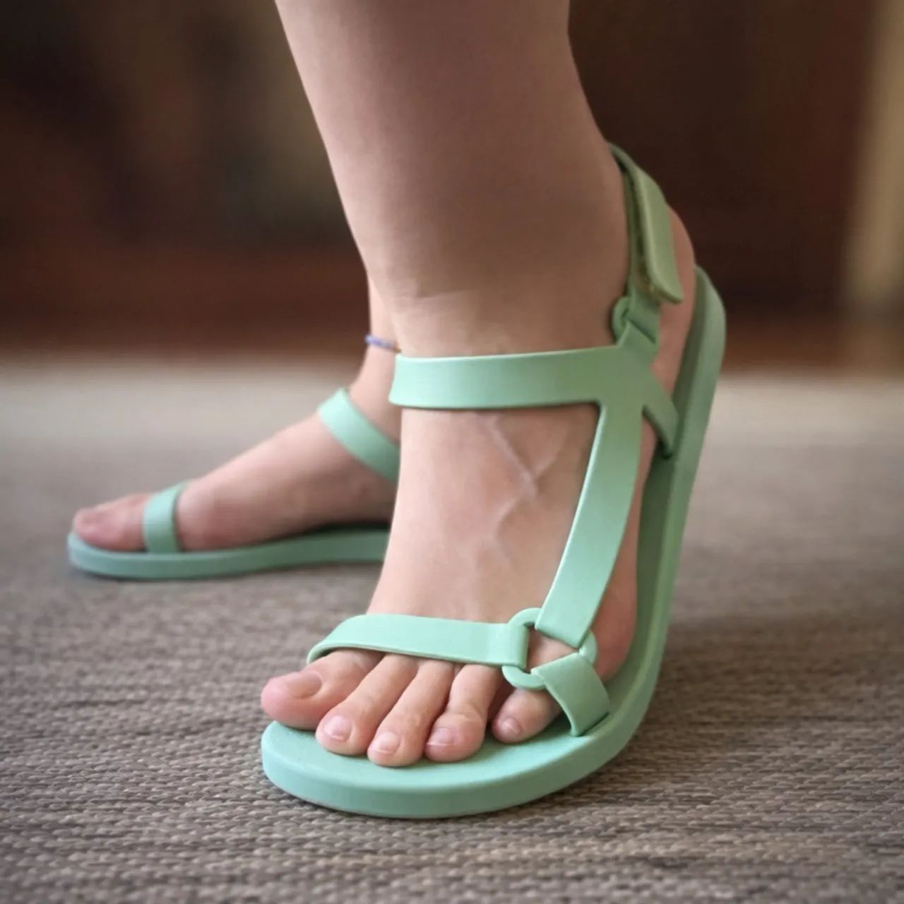 Sandália Verde Menta 38