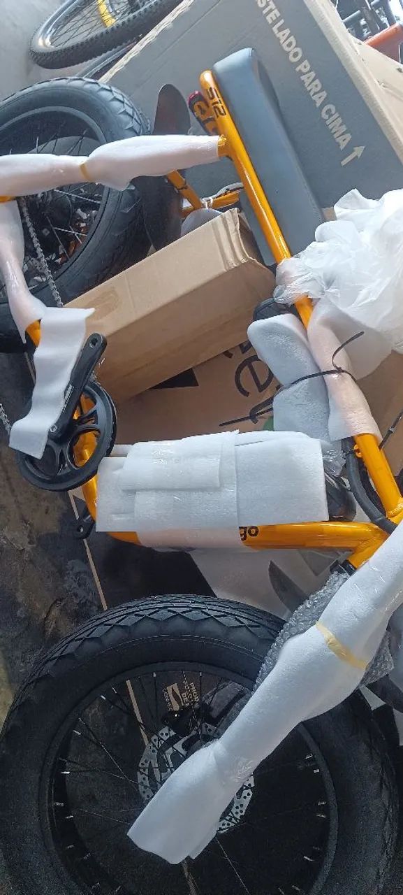Bicicleta STREET GO S12 amarelo 750w - Foto 4