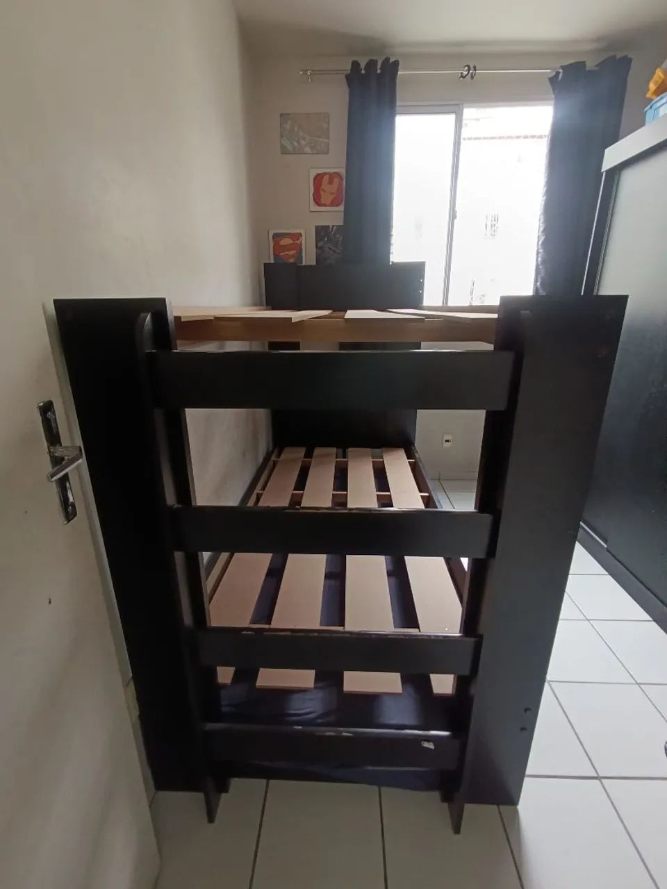 Cama Beliche + cama auxiliar 