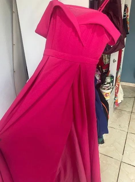 VESTIDO FORMAL ROSA PINK  - Foto 4