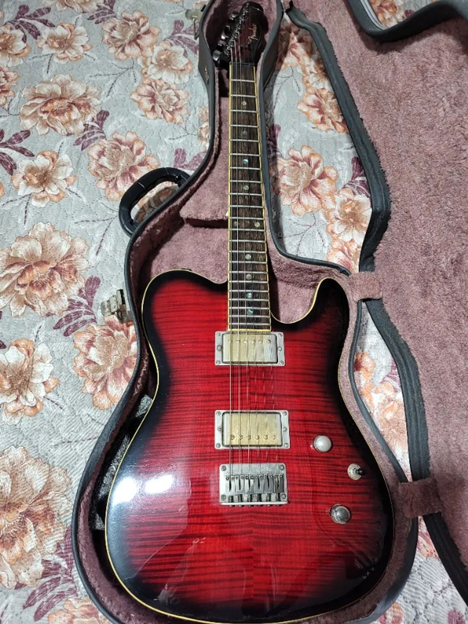 Fender Custom FMT black Cherry com case - Foto 3