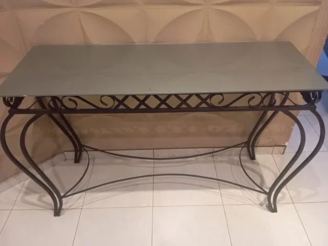 Mesa de Ferro com Topo de vidro - Foto 4