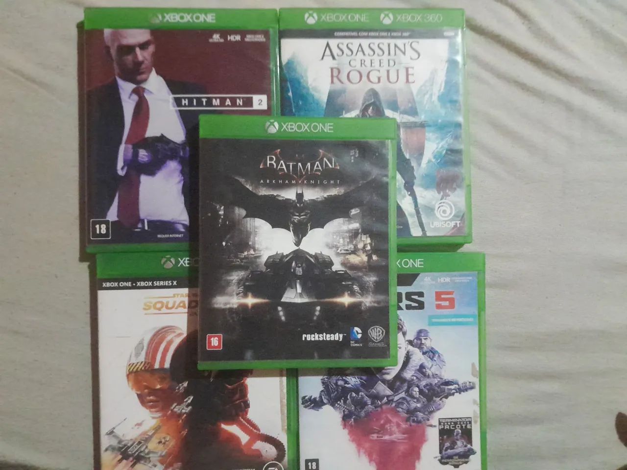 Kit 5 jogos Xbox One