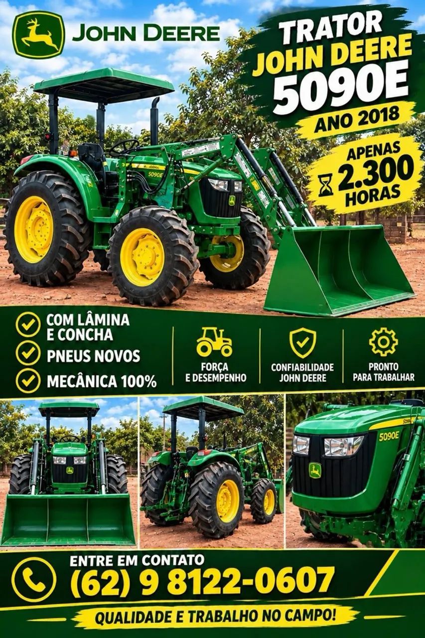 Trator Jhon deere 5090e
