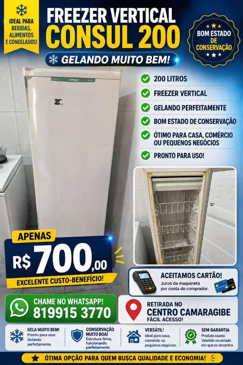 Freezer vertical 