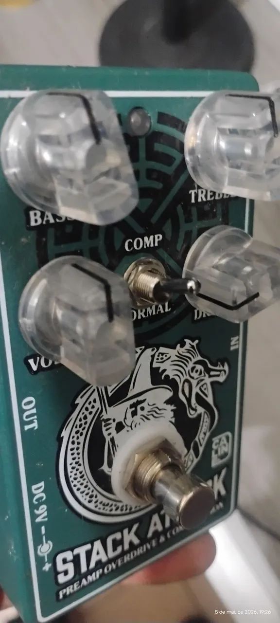 Pedal de guitarra compressor overdrive  - Foto 2