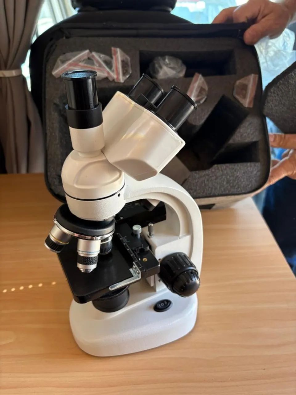 Microscópio Biológico Binocular Estudante Analise - Foto 2