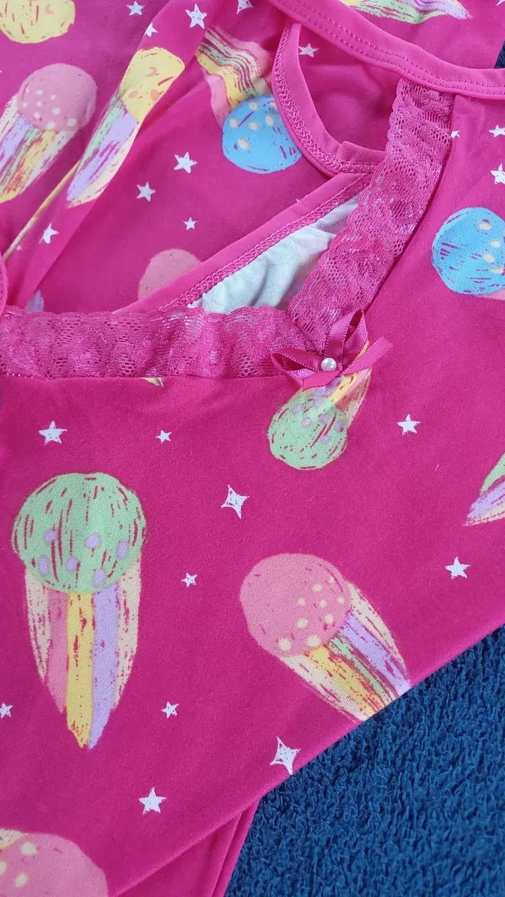 Pijama Infantil G-Calça e Camiseta - Foto 2