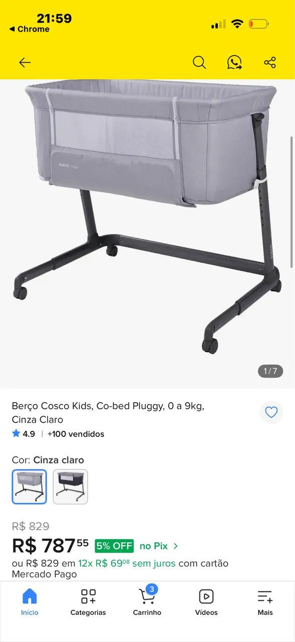 Berço acoplar na cama - Foto 5