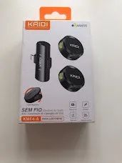 Microfone de lapela sem fio Kaidi KMF4-A