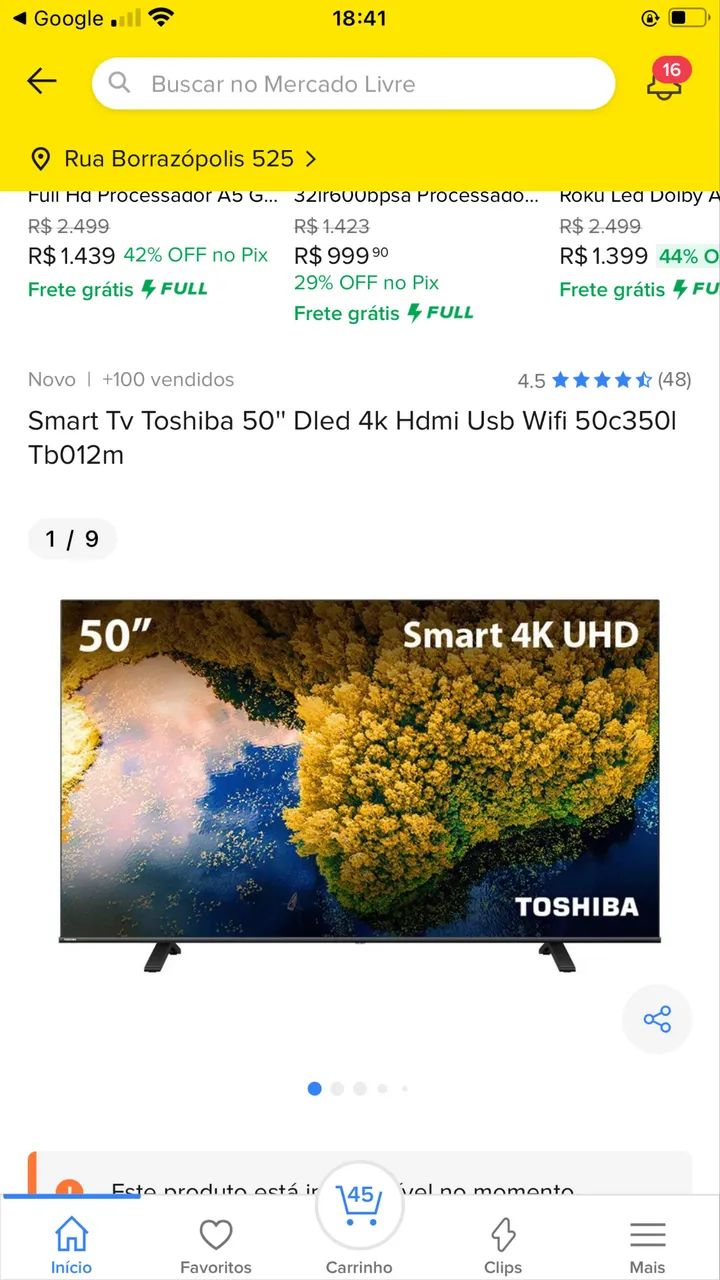 TV TOSHIBA GRANDE 50 polegadas - Foto 5