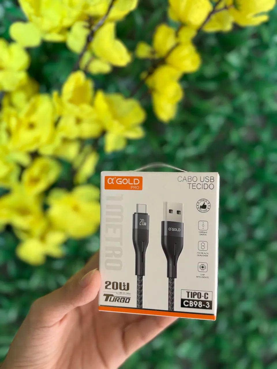 Cabo USB-TipoC 20W Turbo.
