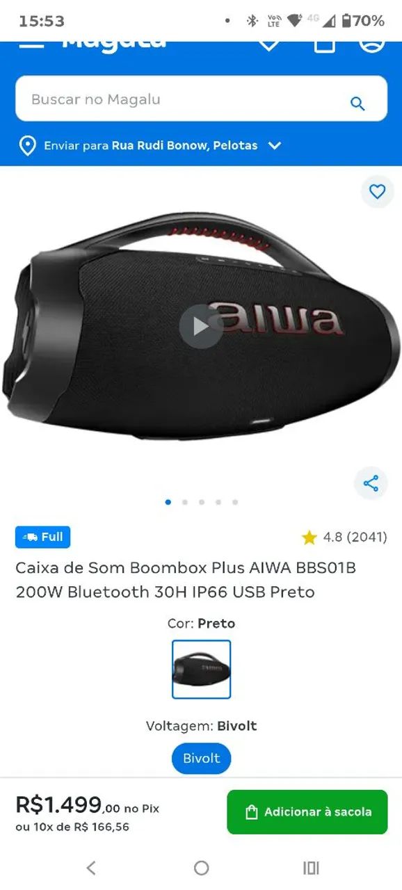 Caixa de som Bombox  - Foto 4