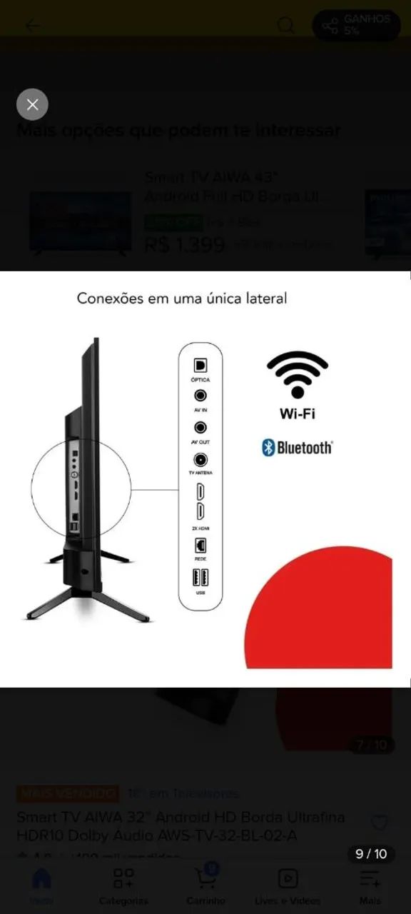 TV Android 32 " Marca (Aiwa) - Foto 2