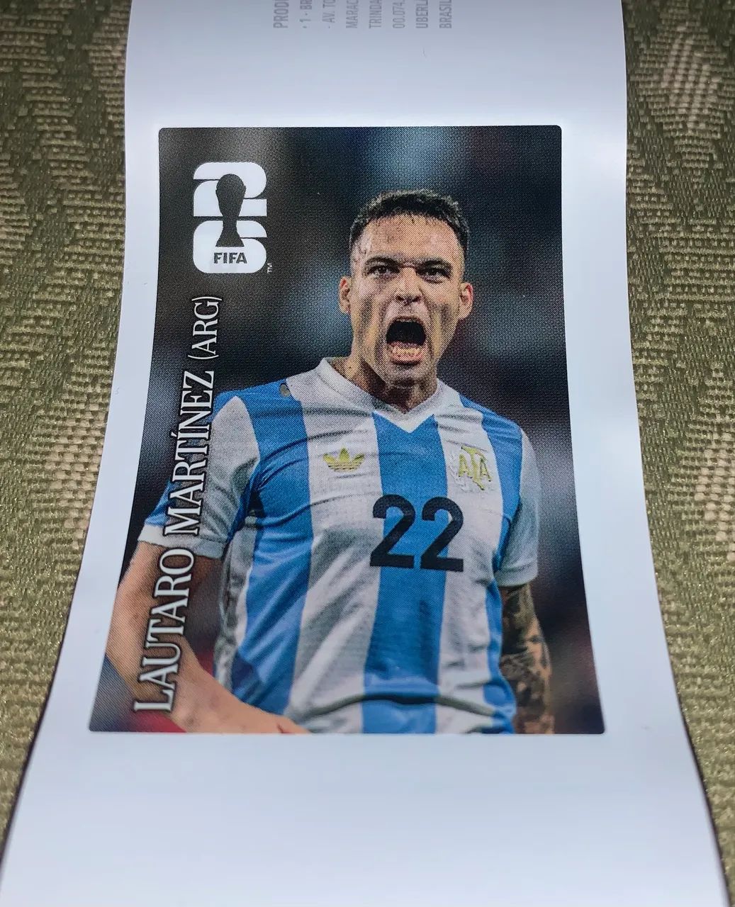 Figurinha Copa 2026 Lautaro Martinez no Rótulo original - Foto 3