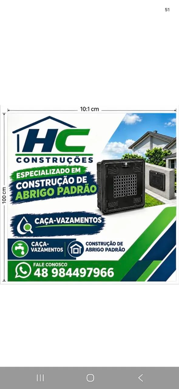 Caça vazamentos e Abrigo padrão 