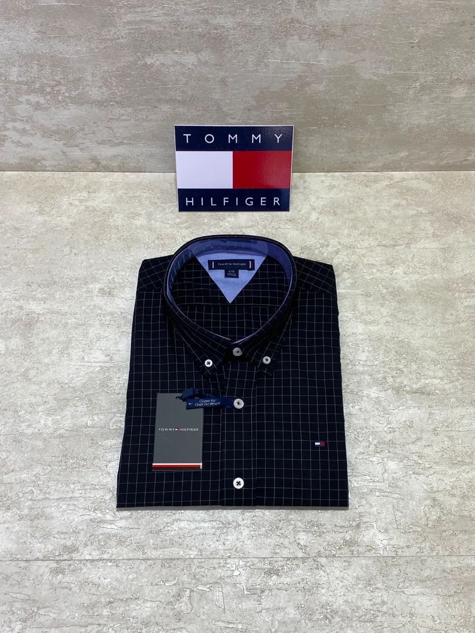 Camisa Social Tommy Hilfiger com Detalhes Xadrez - Foto 5