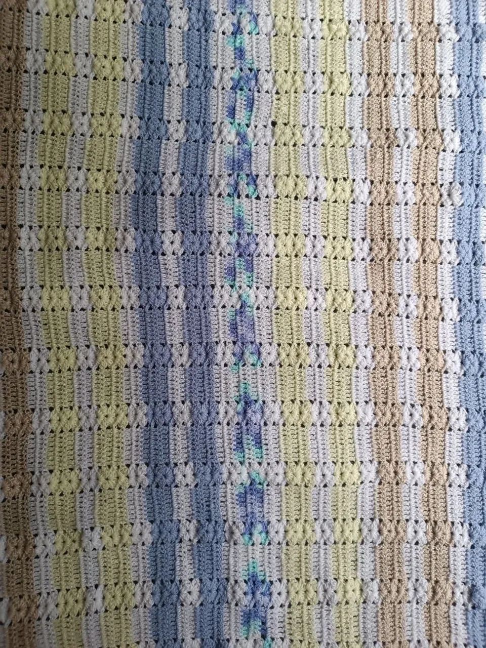 Manta Crochê (Tons Pastéis)- Tam 85x85 - Foto 2