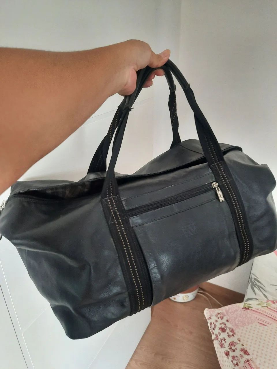 Bolsa de Couro viagem  - Foto 4
