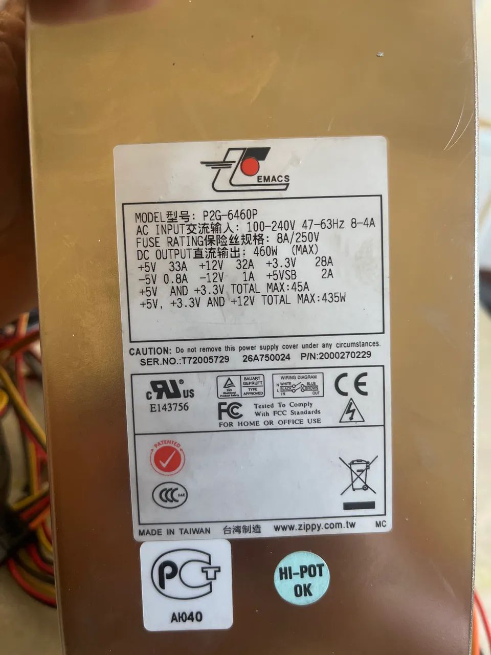 Fonte nova de servidor 460Ws: EMACS P2G-6460P - Foto 2
