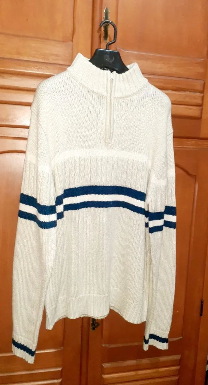 Sueter com gola alta e zipper (Giorgio Collections)