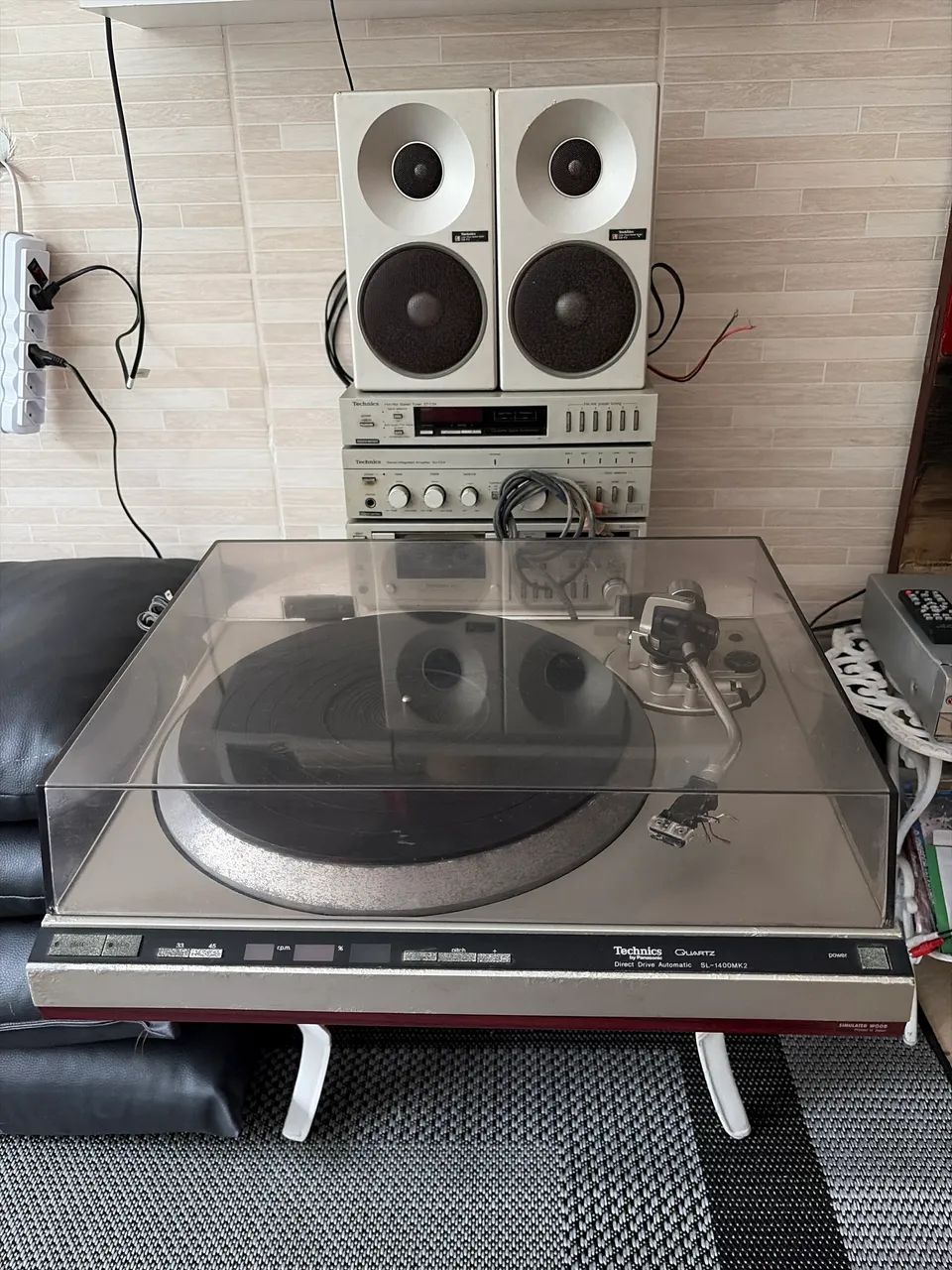 Toca-Discos Technics SL-1400MK2 Direct Drive Automático - Vintage