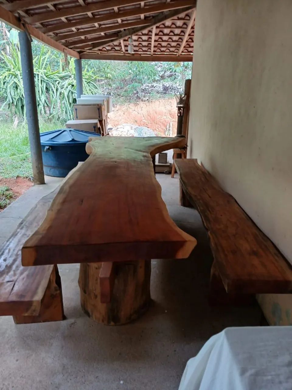 Mesa de madeira rústica  - Foto 2