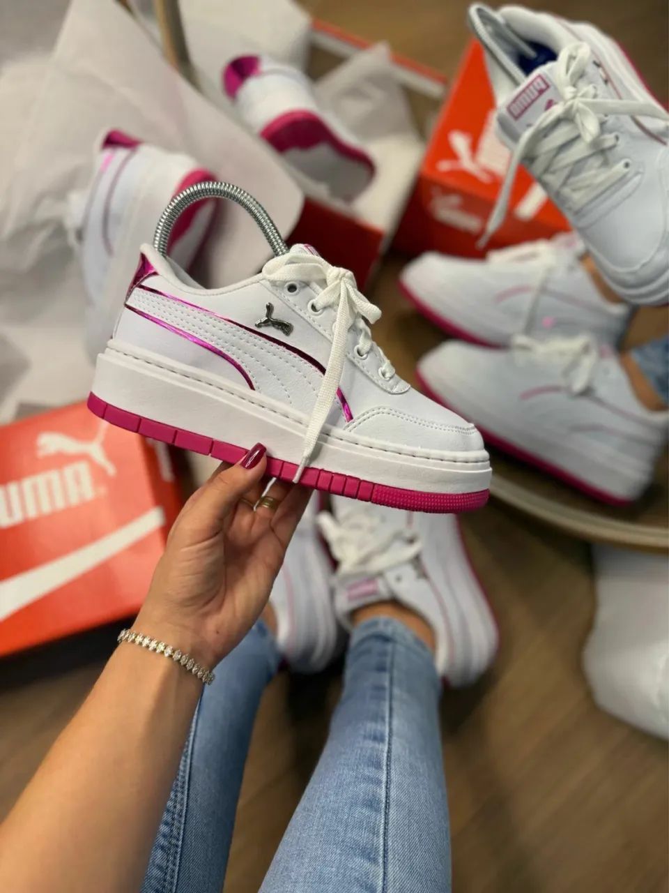 Tênis Puma preto e branco  - Foto 2