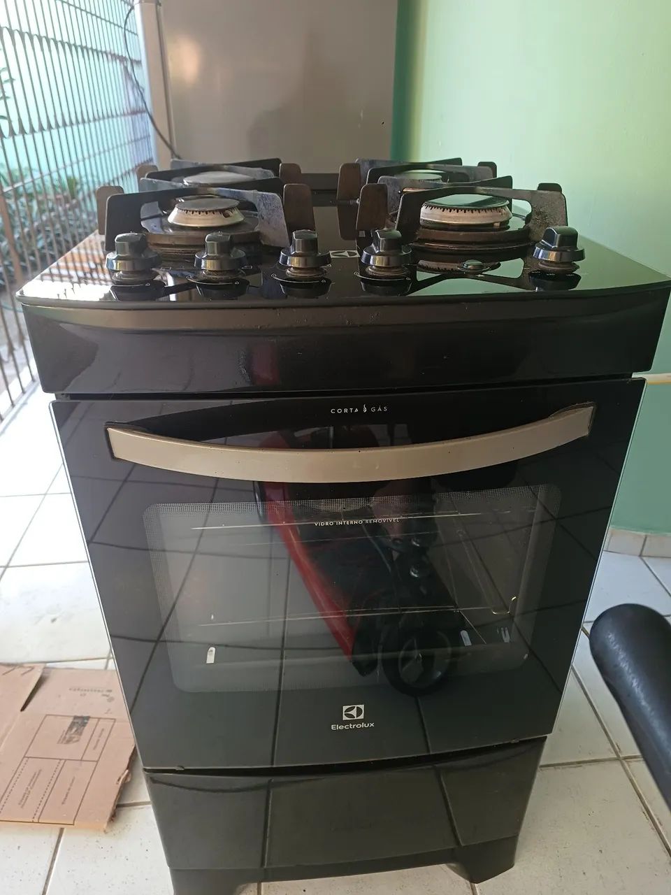 Fogão automático mesa de vidro 