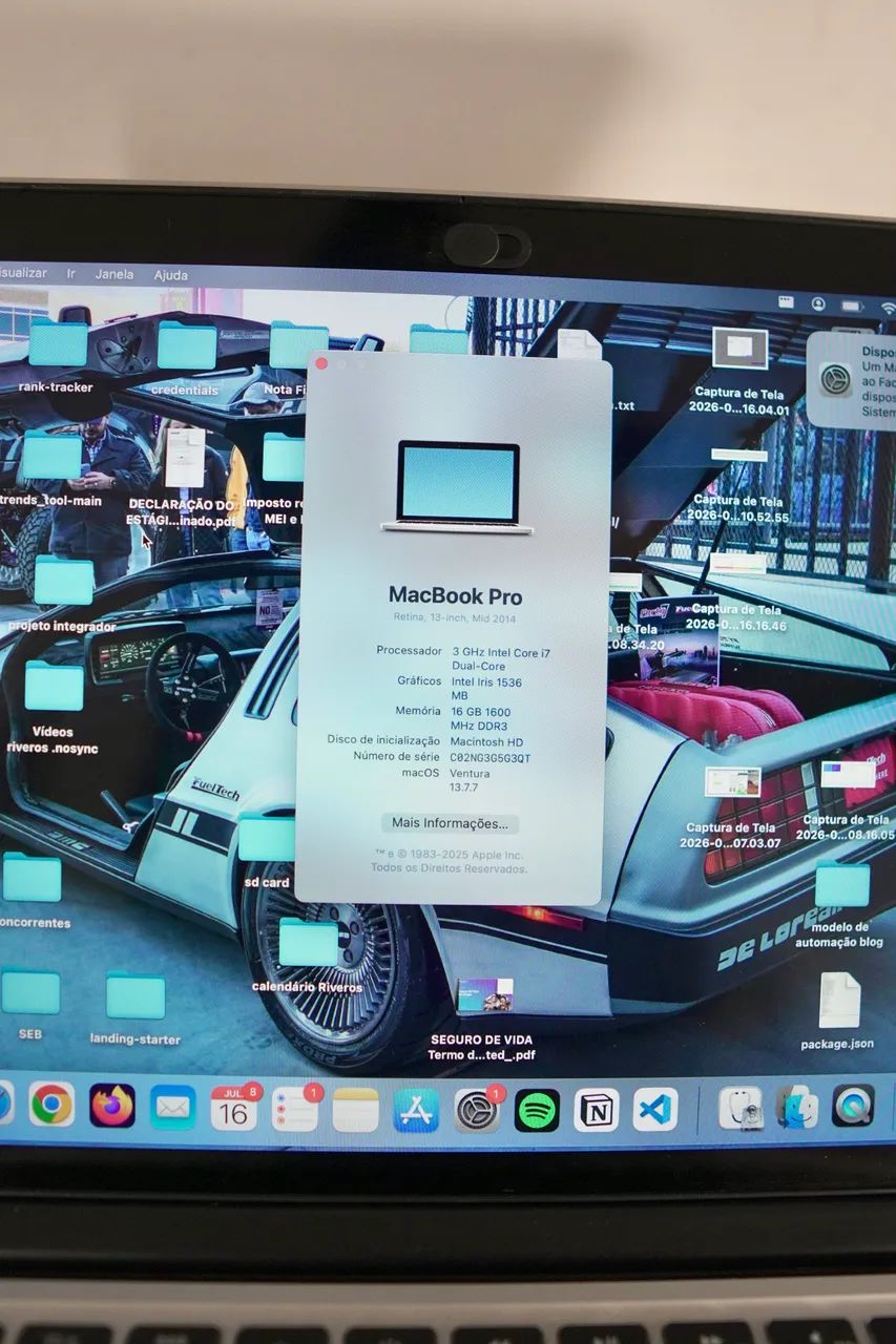 MacBook Pro i7 16gb ram - 13 - 2015 - 512ssd - Foto 3