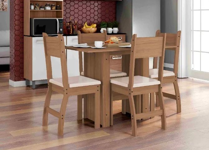 Mesa com 4 Cds Carvalho.Savana 